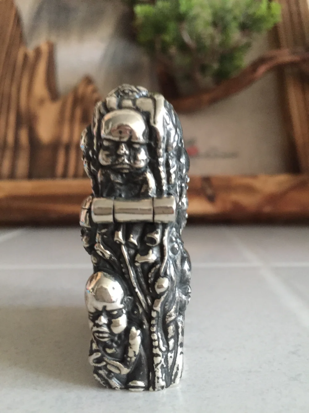 OGEMZD 2 цвета смотреть видео ручной работы H.R. Giger 925S серебро латунь Детские зажигалки коллекции искусства