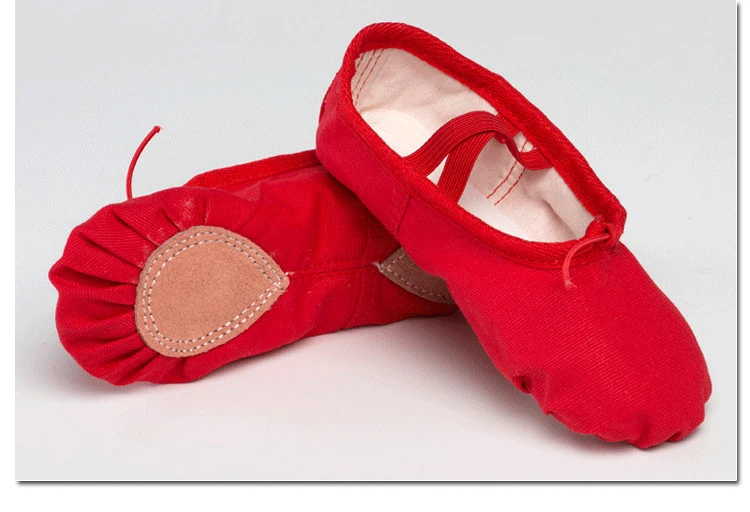 7 цветов парусиновые балетки Танцевальная обувь для женщин детские мягкие
