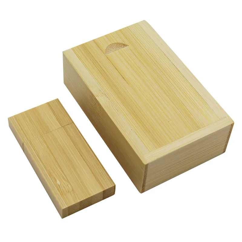Bamboo with box BiNFUL(более 5 шт. бесплатный логотип) деревянный usb флэш-накопитель Флешка 4 ГБ 8 ГБ 16 ГБ 32 ГБ карта памяти фотографии подарки - Цвет: Bamboo with box