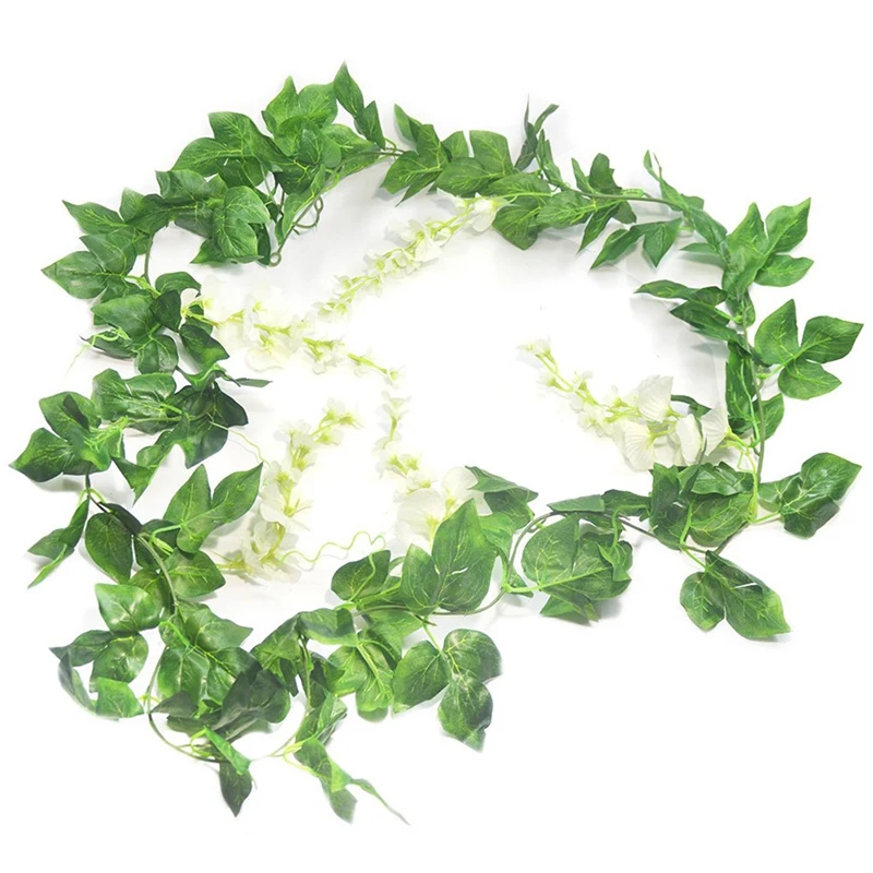 5 шт. Шелковый венок Вистерия искусственная цветок висячие растения лоза