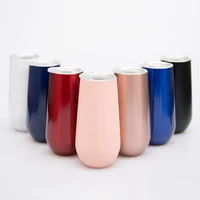 6oz stainless steel swig tumbler travel mug double wall vaccum insulation egg cup ice drink champagne beer water tea coffee cups