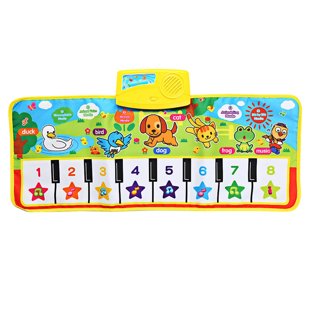 

OCDAY 71*28cm Baby Musical Carpet Children Play Mat Baby Piano Music Gift Baby Early Educational Mat Electronic Kids Toy New Hot