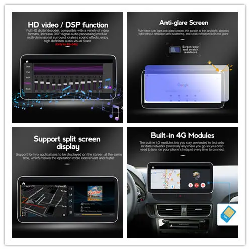 12 5 &quotHD1920*720 Android 10 Автомобильный DVD Радио для Audi A4 S4 A5 2009-2016 зеркальный экран GPS