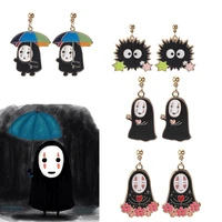 spirited away cartoon anime earrings fashion creative personality alloy stud earrings earrings jewelry accessories gifts