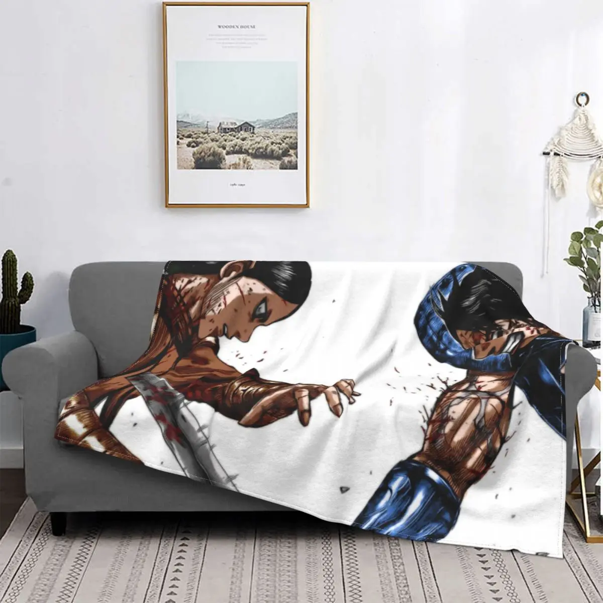 

Kingdom Warring States Period Historical Comics Blanket Flannel Decoration Kill Portable Home Bedspread