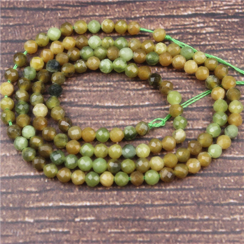 

LanLi 2/3mm Olive jade small beads fashion jewelry interval loose beads DIY bracelet necklace earrings and accessories