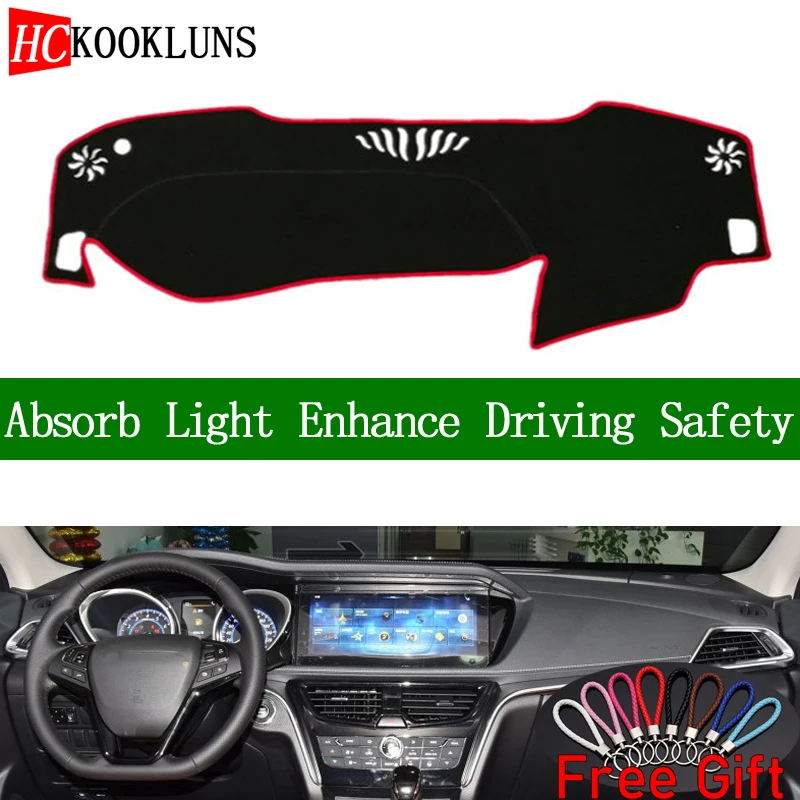 

For Venucia T90 2017 2018 Dashboard Cover Sun Shade Dash Mat Pad Carpet Car Stickers Interior Accessories