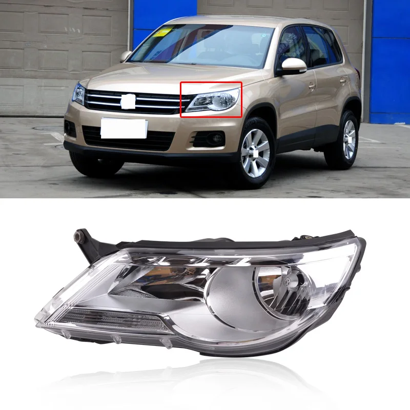 CAPQX для Volkswagen TIGUAN 2010 2011 2012 спереди головной светильник лампа Бег | Автомобили и