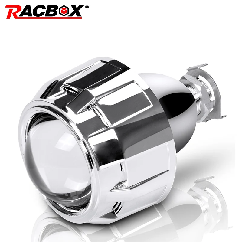 1 шт. 2 5 дюймов Мини HID Биксеноновая линза проектора серебристого и черного цвета