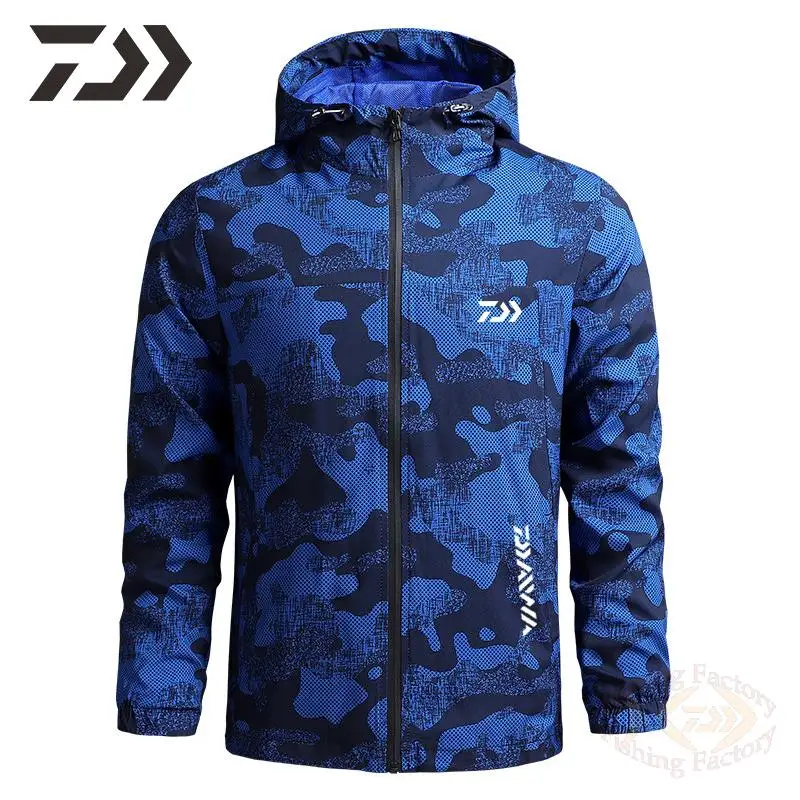 

Unisex Daiwa Fishing Jackets Breathable Thin Outdoor Sport Camping Fishing Clothing Daiwa Clothes Men Camouflage Spring Autumn