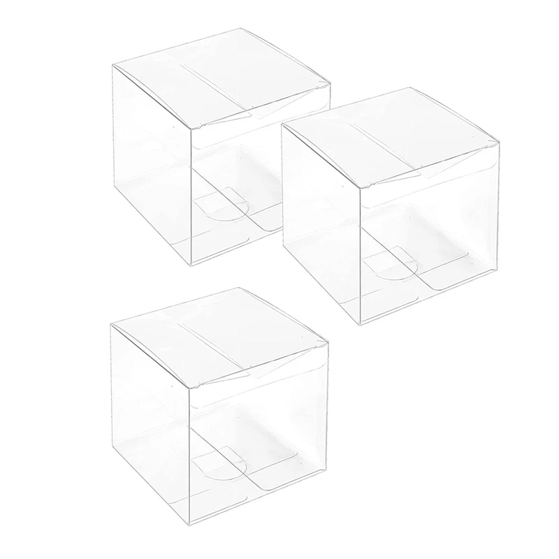 

Прозрачные подарочные коробки, пластиковые подарочные коробки, мини прозрачные коробки для конфет и капкейков, для печенья-макарон