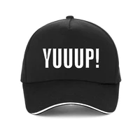 fashion funny adult yuuup print baseball cap high quality 100cotton dad hat summer style unisex adjustable snapback hat