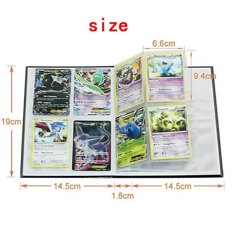 

240pcs Album Pokemon Card Collection Holder TAKARA TOMY Playing Game Agg Recattion Pikachu Binder Folder Loaded List Book Map