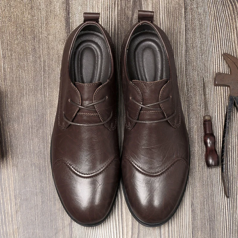 

Mens Shoes Casual Casual Shoes For Men Men's Leather Fashion Man Zapatos De Hombre Casuales Para Sapato Masculino 2020 Black