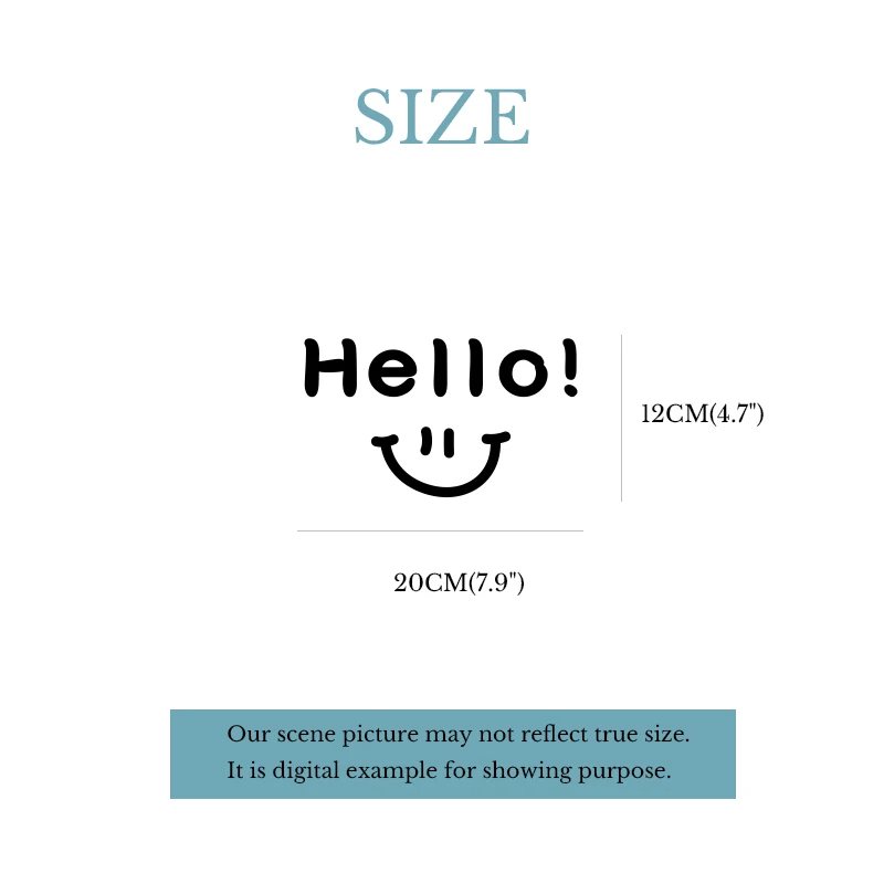 Домашнее украшение Hello Smile Настенная Наклейка для детской комнаты