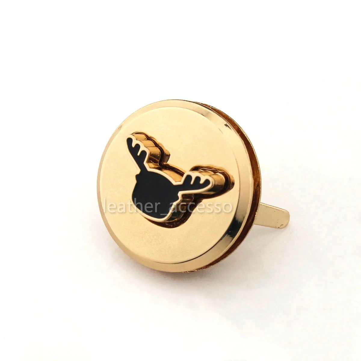 

1 шт., металлическая застежка в форме оленя, с поворотным замком