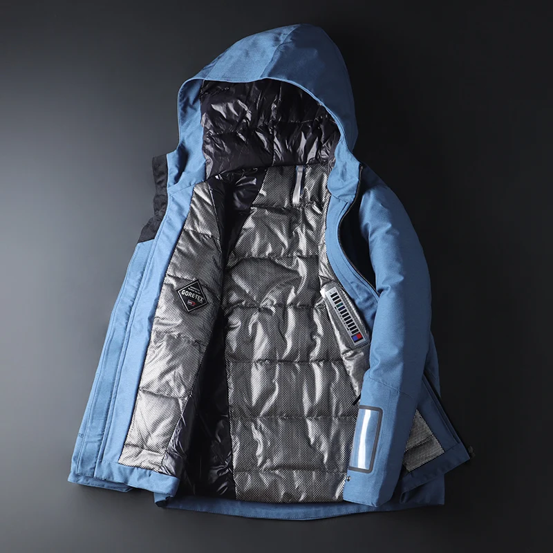 Мужская одежда Monclair 2019 зимний пуховик куртка верхняя с капюшоном толстый теплый