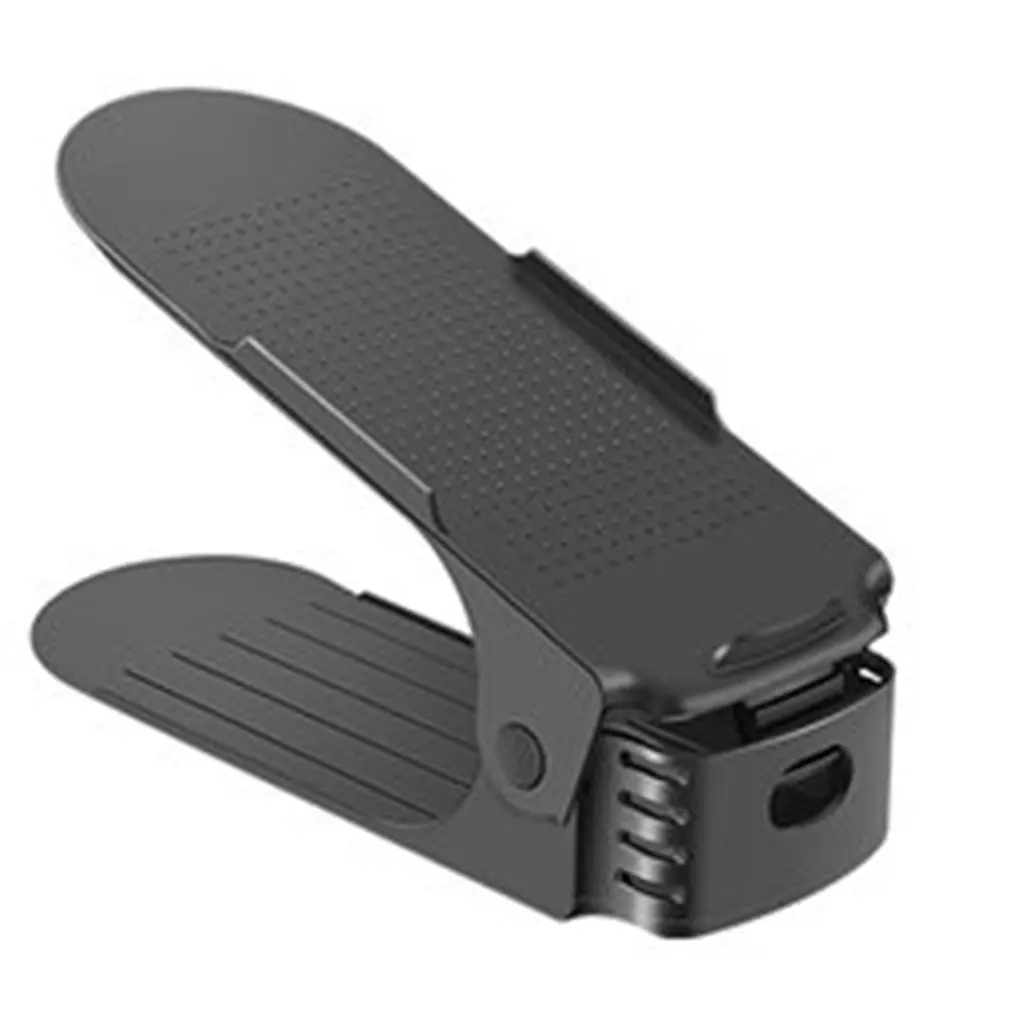 Регулируемая полка для обуви дома двухслойная обувь коллекция стеллаж черный Opp