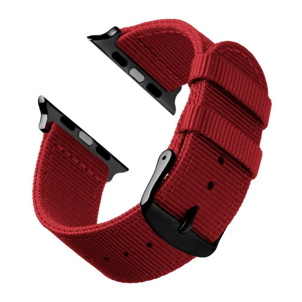 Ремешок нейлоновый для Apple Watch Band 44 мм 40 42 38 модный браслет iWatch 4/3/2/1 аксессуары