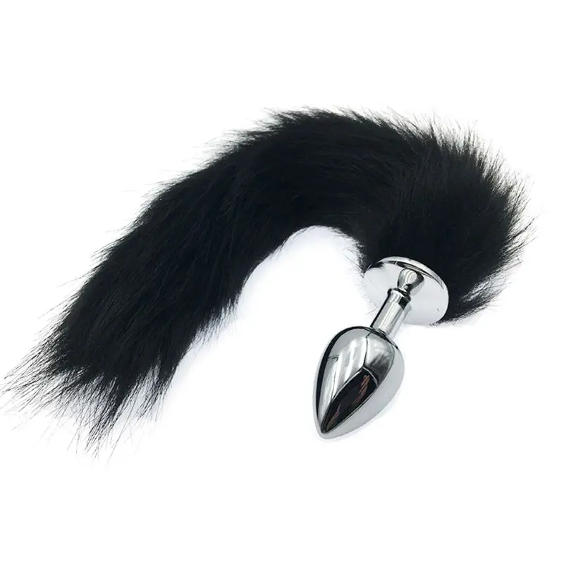 Эротический сплав Анальная пробка искусственный плюшевый хвост Стимуляция