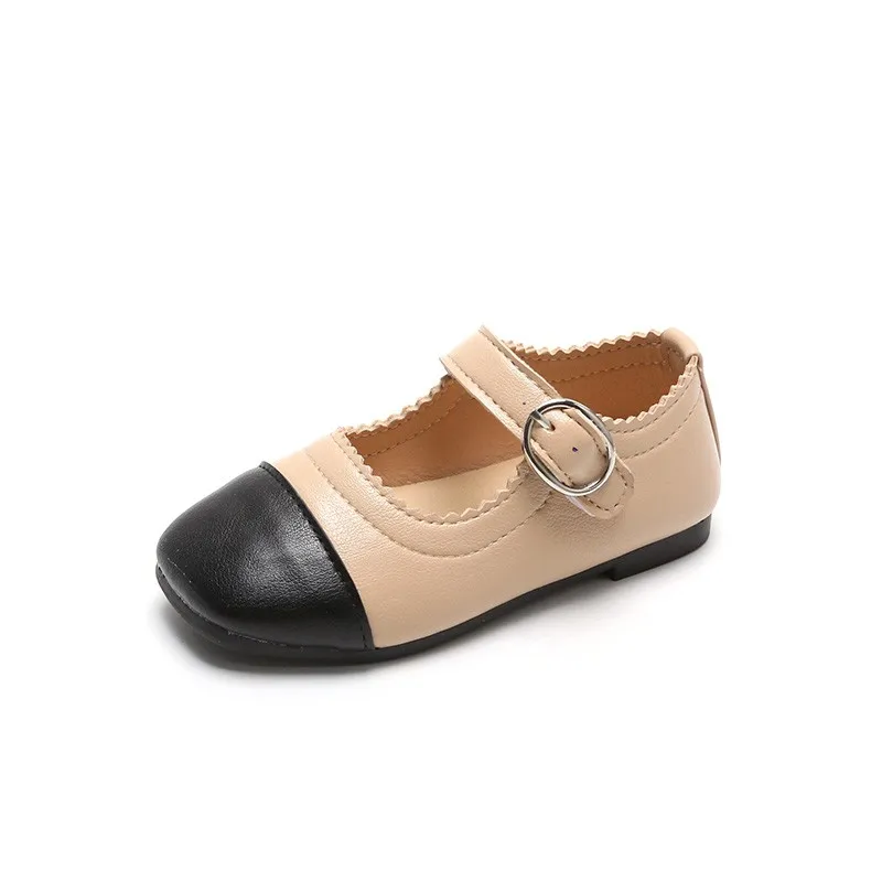 

Children's Shoes Girls Kids Small Leather Shoes Flat Shoes Soft Bottom Wear-resistant Baby Princess Party Performance Shoes