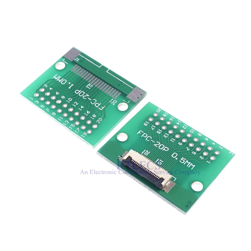 Гибкий плоский кабель FFC/FPC 2 шт. адаптер 20 контактный 0 5 мм до 54 x мм|pcb connector cable|cable