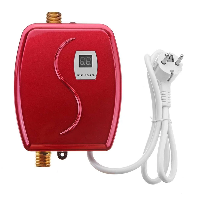 3800W Mini Electric Water Heater Instant Heating LED Display Hot Leakage Protection Kitchen EU Plug | Бытовая техника