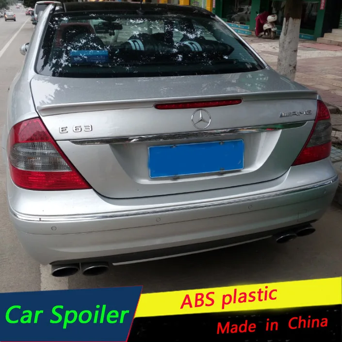 Спойлер для Mercedes Benz W211 E63 E200 E350 E280 спойлер из АБС материала заднего крыла