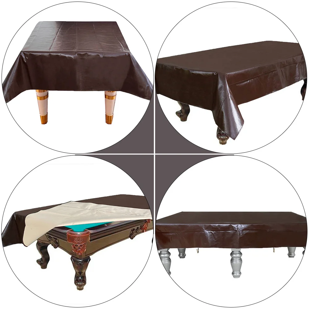 

1pc Multifunctional Leather Cover Pool Table Cover Heavy Duty Cover For Home