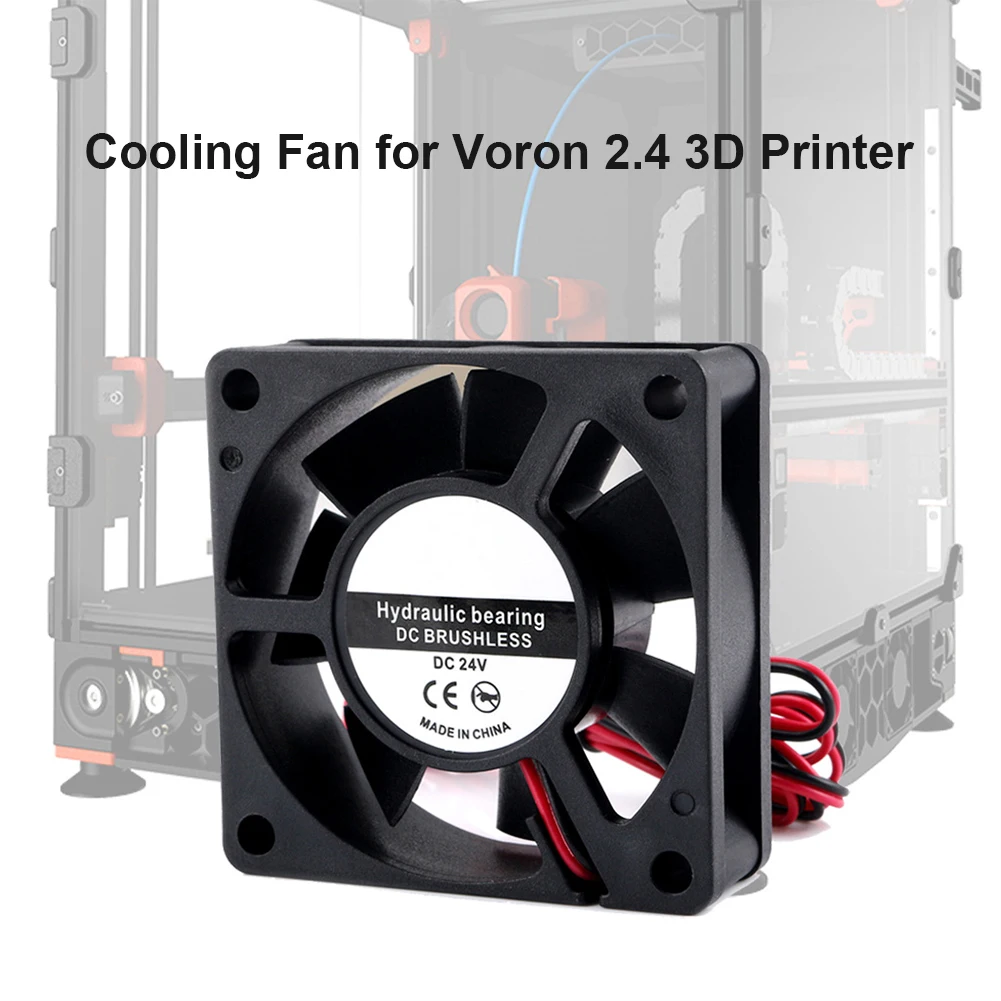 

3D Printer Hydraulic Bearing Cooling Radiator 24V Blower Cooling Fan for Voron 2.4 Radiator Cooler with Cable