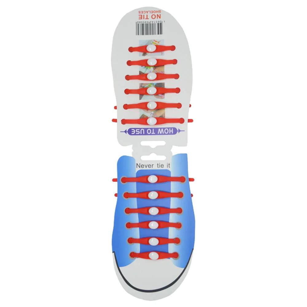 

12pcs Fashion 12pcs New Women Needn't To Tie Lazy Shoelace Unisex