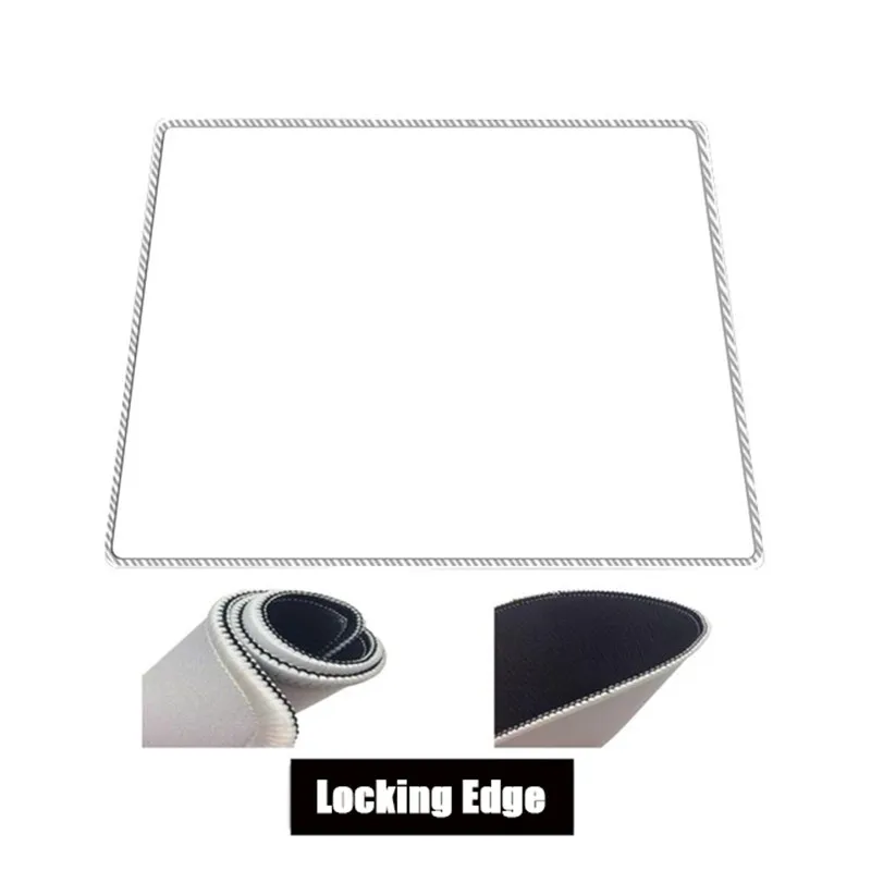 

Art All Black /White Mouse Pad Gamer Large XXL Gaming MousePad Rubber Computer Office Locking Edge Keyboard Pad Laptop Desk Mat