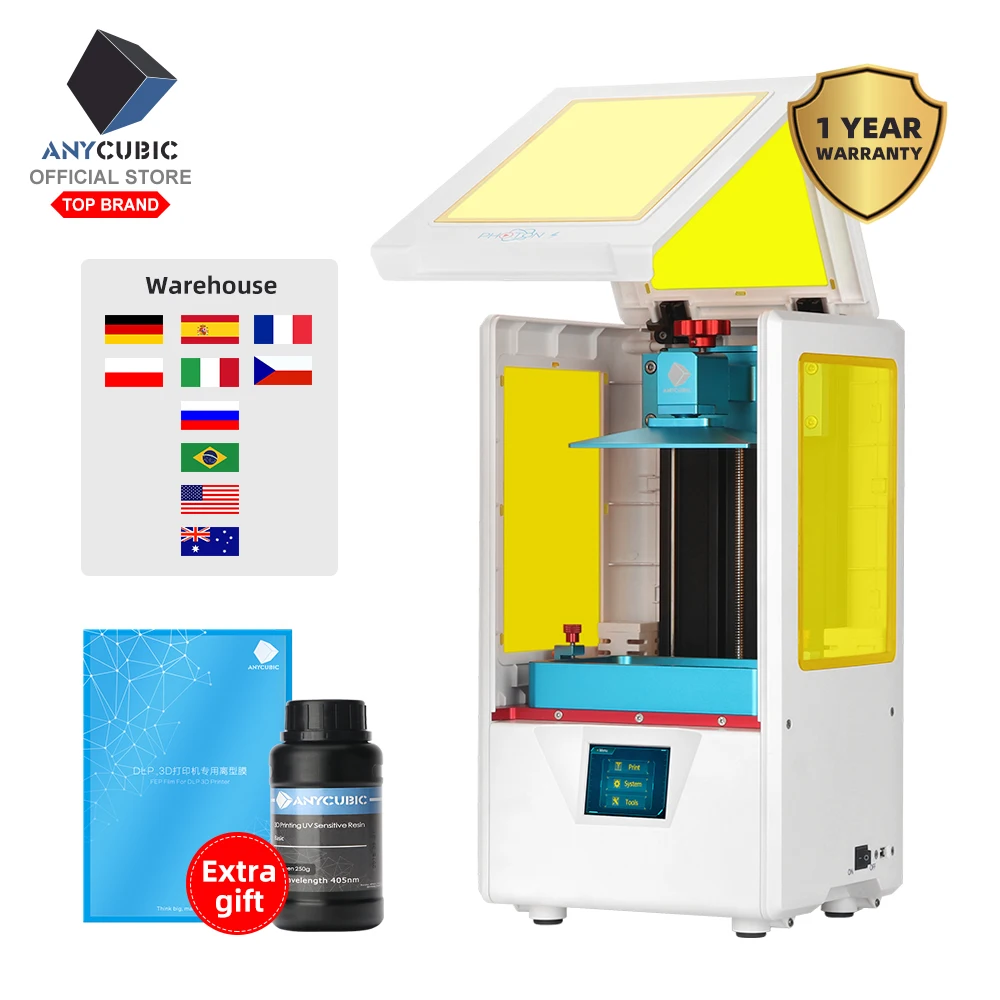 ANYCUBIC 3d принтер Фотон S SLA 3d принтер 2K экран 405nm УФ-фонарь принтера lcd теневая Маскировка 3d принтер комплект DIY