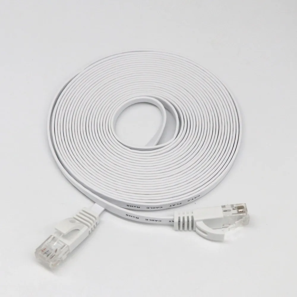 1 м/2 м/3 м/5 м/10 м/15 м/20 м RJ45 CAT6 Ethernet сетевой LAN кабель Плоский UTP патч-маршрутизатор