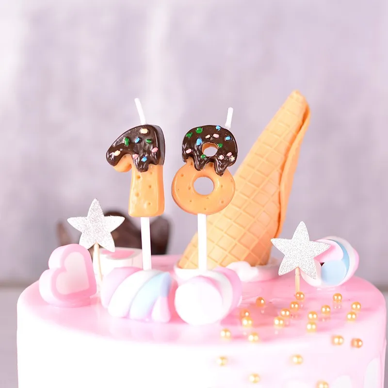 

Chocolate Number Candle Children's Creativity