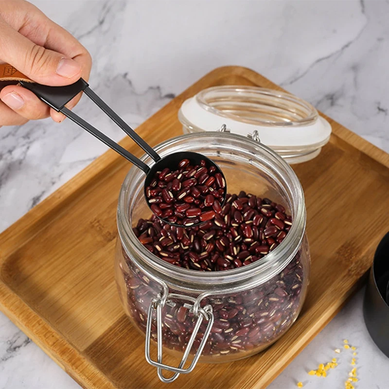 

Measuring Spoons Cups Set, Stackable Tablespoons Measuring Set for Gift Dry Liquid Ingredients Cooking Baking Set of 10