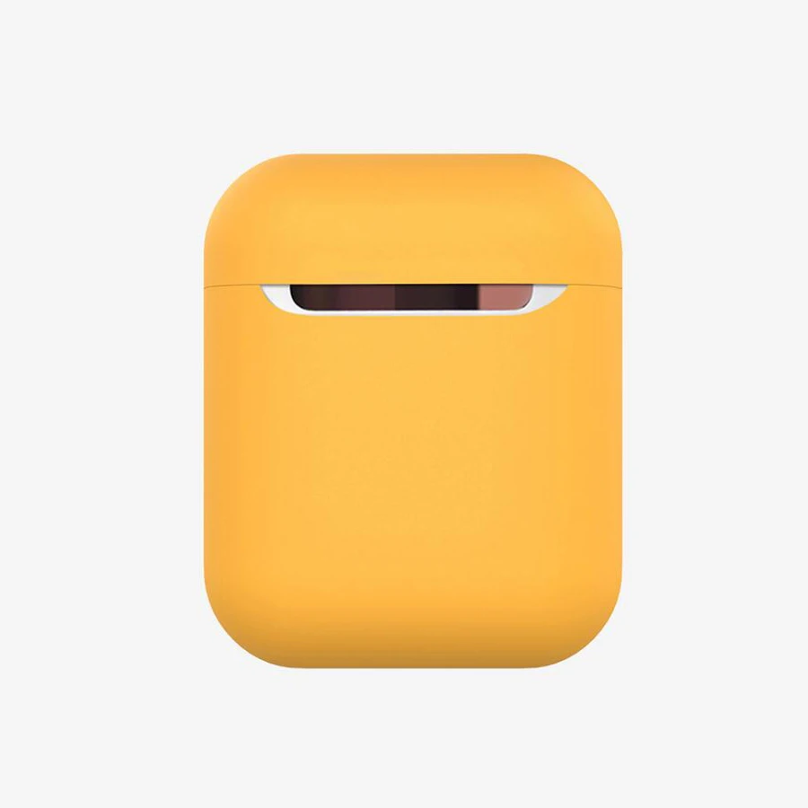 yellow Роскошный силиконовый чехол для Apple AirPods, защитный чехол s для Apple Air Pod, аксессуары для наушников Bluetooth - Цвет: yellow
