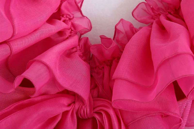 

2020 summer new women's clothing European and American style organza sleeve knit top