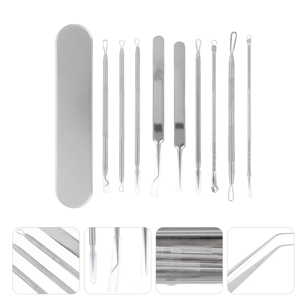 

1 Set of Acne Needle Set Acne Needles Stainless Steel Pimple Removers (Silver)