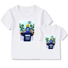 Стильная футболка для папы и сына футболка для суперпапы и суперребенка одинаковые футболки для всей семьи для мужчин и мальчиков мужской день отца семейные комплекты одежды