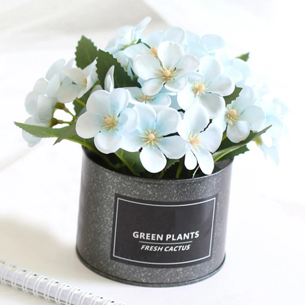 Новинка 1 шт. искусственный цветочный горшок для Бегония в горшке железный бонсай