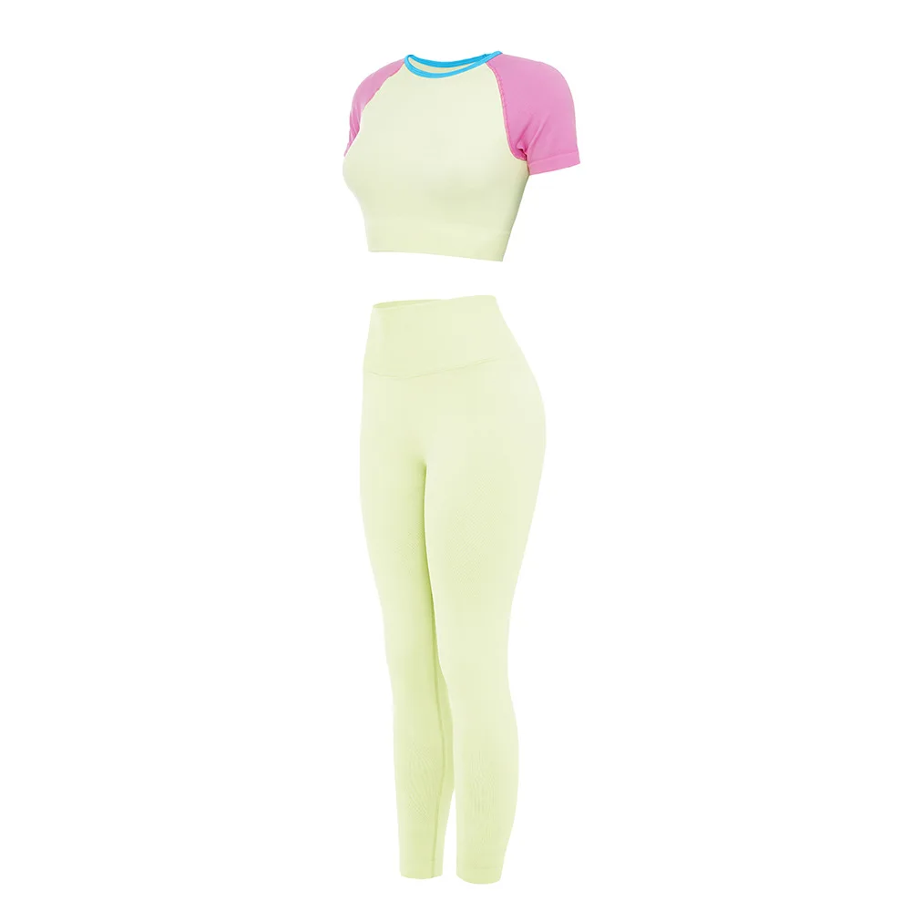 

Womens Yoga Sets Apparel Fitness Bra Clothing Gym Leggings for Sexy Scrunch Butt Seamless Pants Running Workout Live Fit