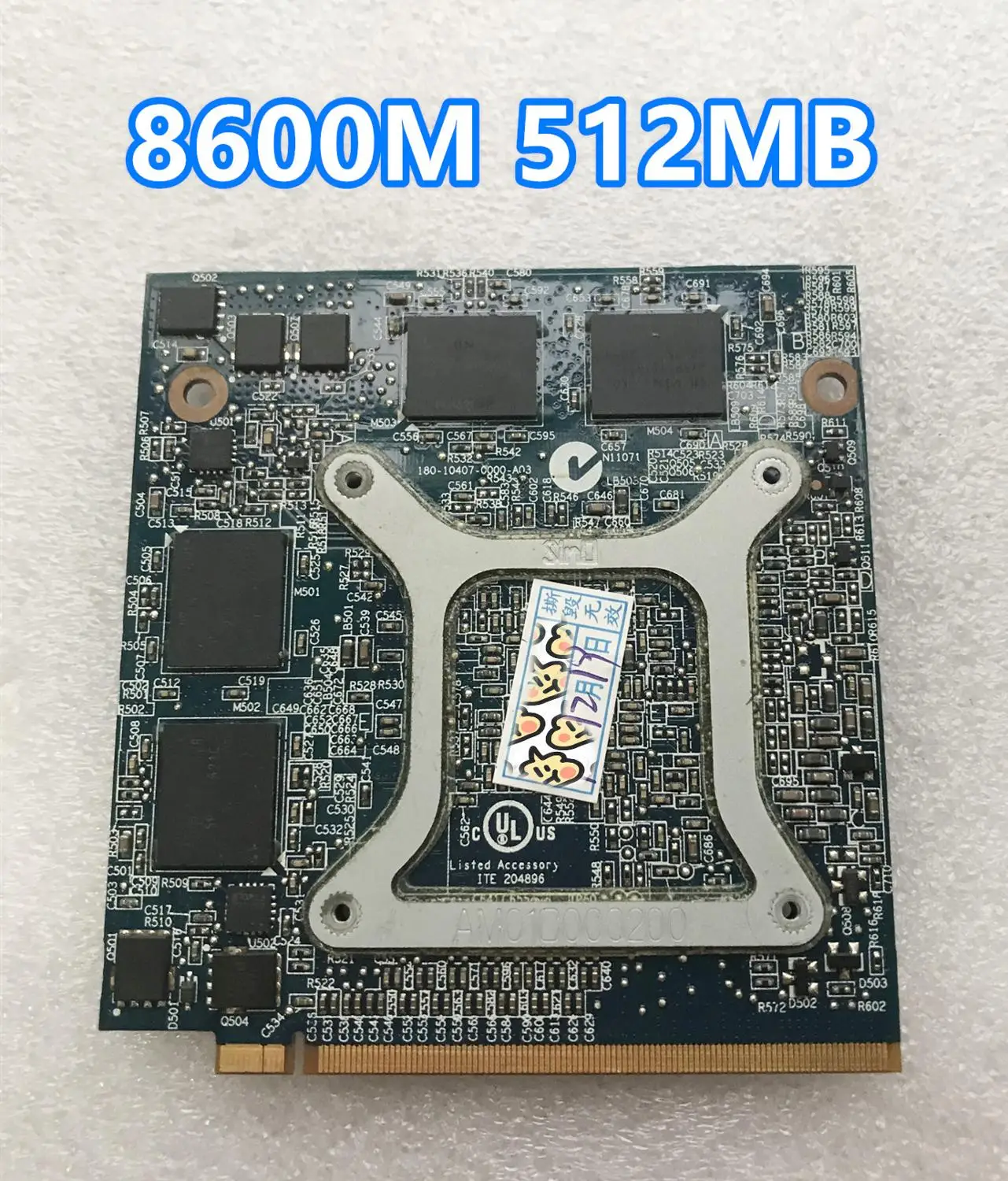 видеокарта vg 8ps06 001 8600 8600m gs g86 770 a2 mxm ii ddr2 512mb graphics vga для a