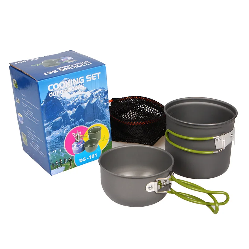 Tableware Pot Походная посуда, походный набор посуды, походная посуда, набор для приготовления пищи, походная посуда, столовые приборы, походный набор для пикника - Цвет: Tableware Pot