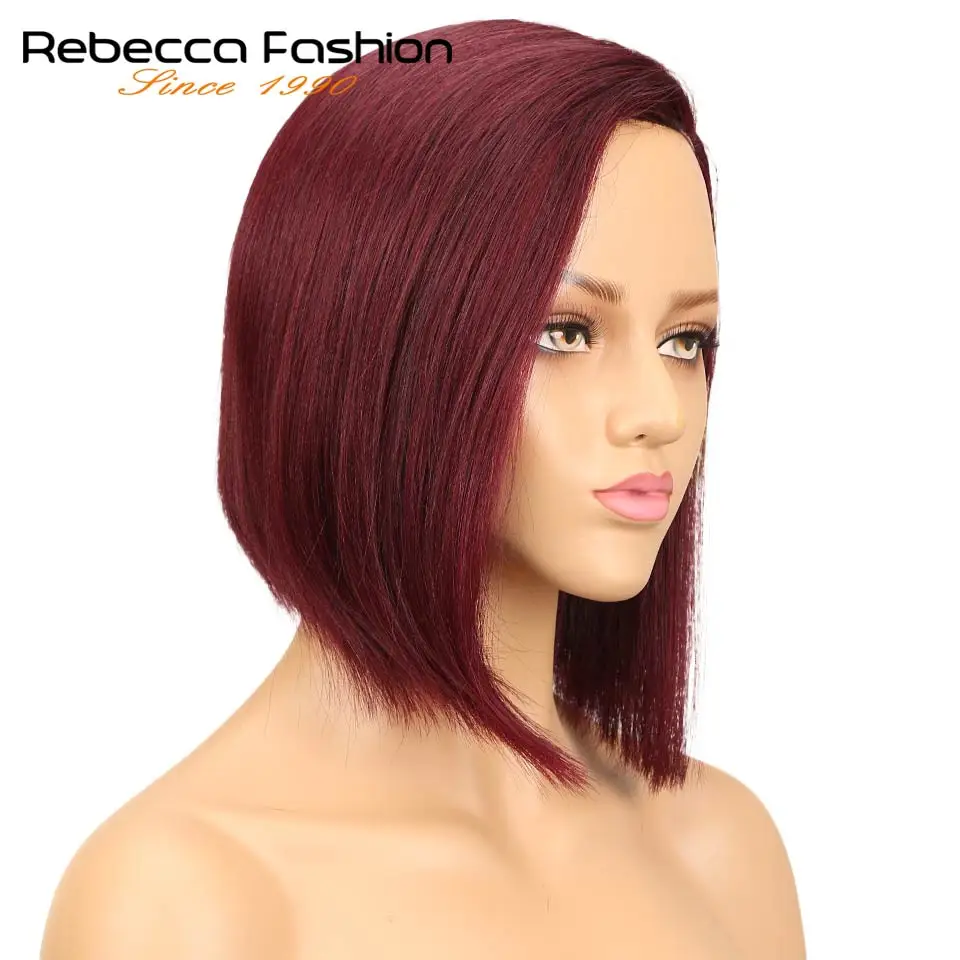 Короткие волосы Ребекка Омбре разных цветов парики из человеческих волос на