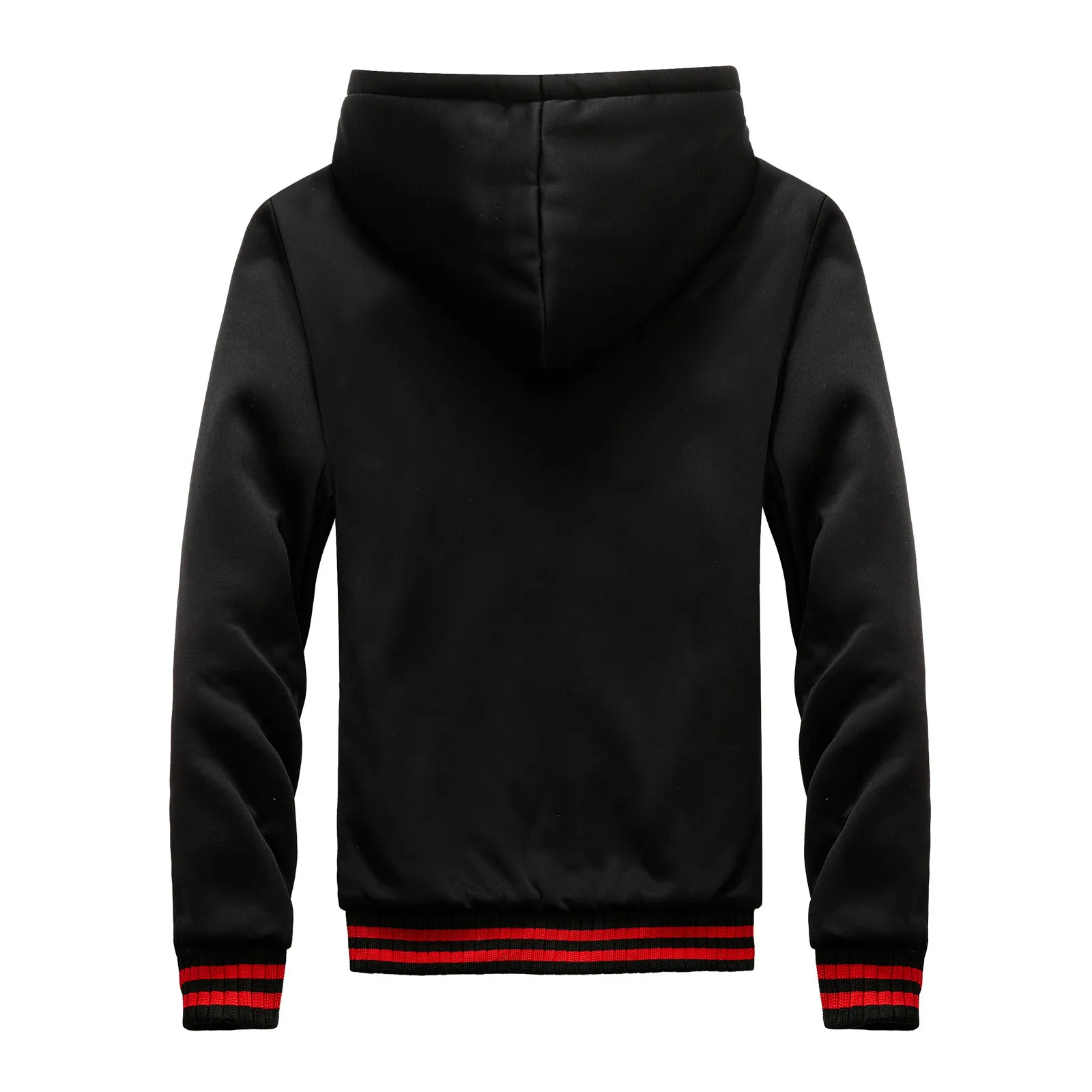 Men Zipper Hoodies Jacket Men Winter Warm Coat Fur Lined Fleece Hoodies Jacket Male Warm Fur Liner Sportswear Tracksuit 2023