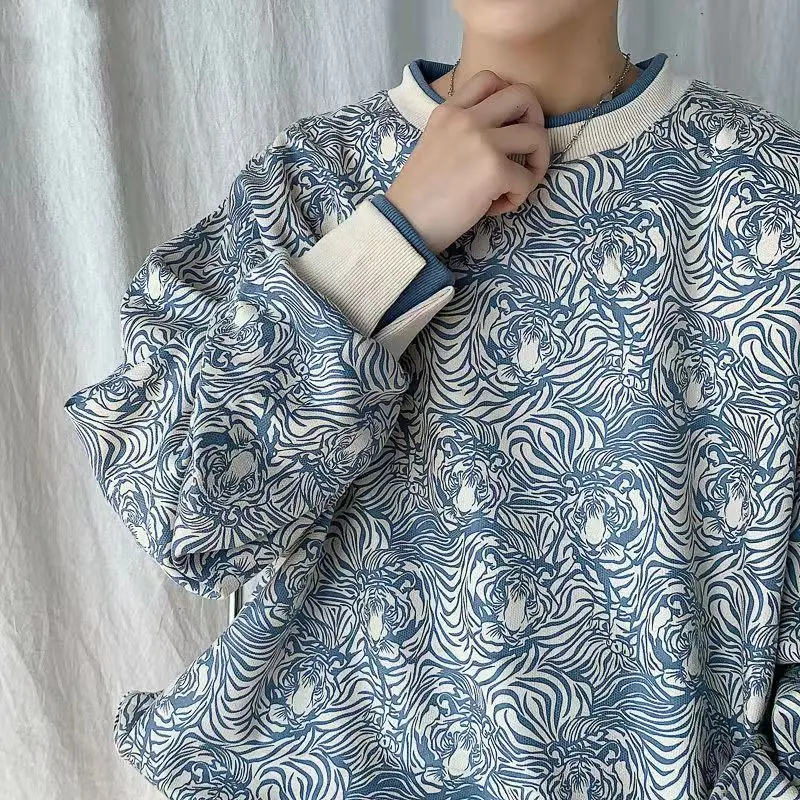 

Новое поступление 2022 осень-зима легкий роскошный модный Повседневный свитер с круглым вырезом теплый свитер в полоску дизайнерский стиль п...