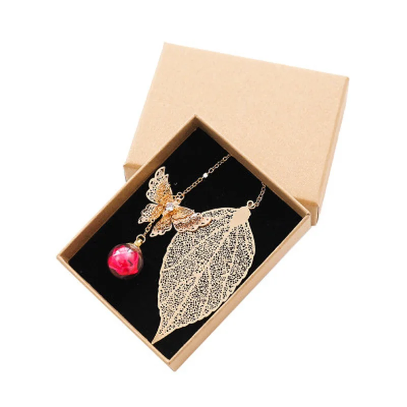 

Creative Golden Feather Metal Bookmark Butterfly Pendant Bookmark Stationery Bookmarks Book Clip School Supplies Teacher Gifts