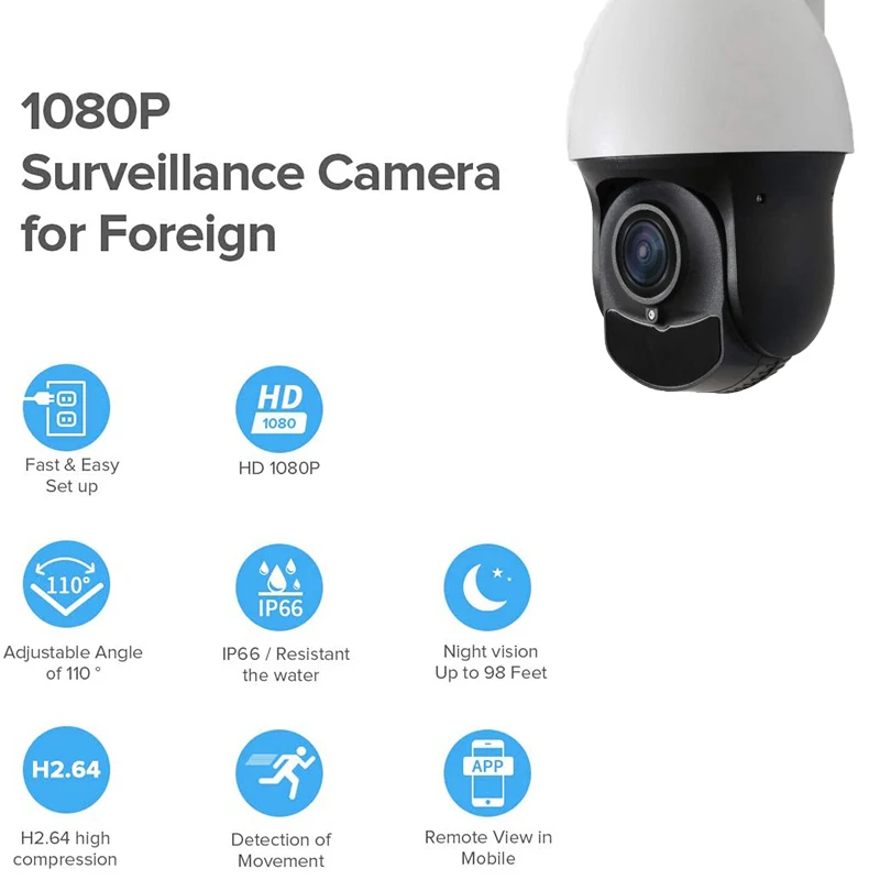 Безопасности Камера открытый Водонепроницаемый 36X 1080P AHD TVI CVI/CVBS аналог CCTV 4 в 1 PTZ