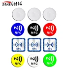 Бирка NFC Ntag215 504byte, 12 шт., бирка NFC 215, бирка 215, стикеры s, бирки, значки, бирка, стикер 13,56 МГц для IOS 13, быстрые клавиши автоматизации и т. д.